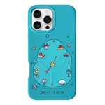 Custodia ibrida TPU 2 in 1 con motivo graffiti per iPhone 16 e 17