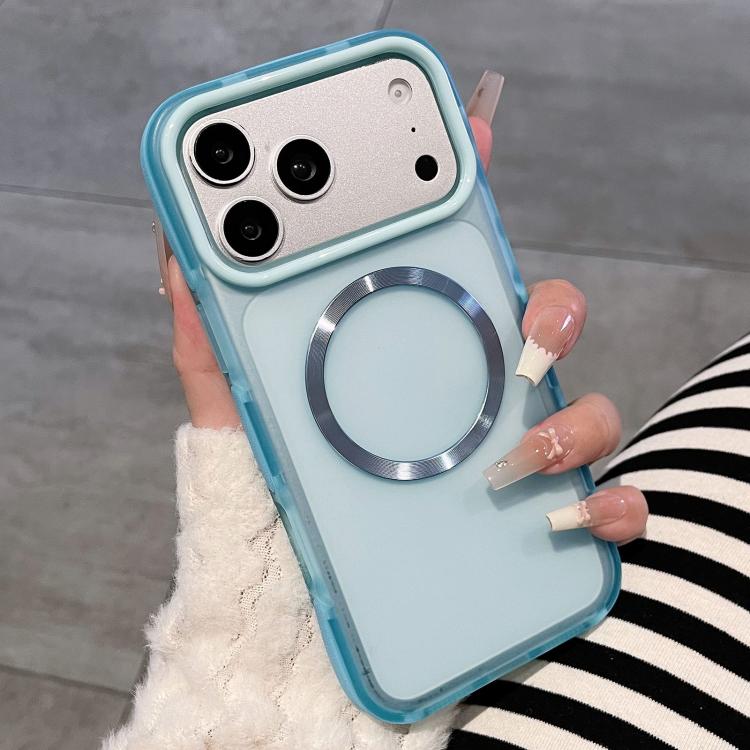 Custodia magnetica per telefono traslucida opaca bicolore, For iPhone 17 Pro Max, For iPhone 17 Pro, For iPhone 17