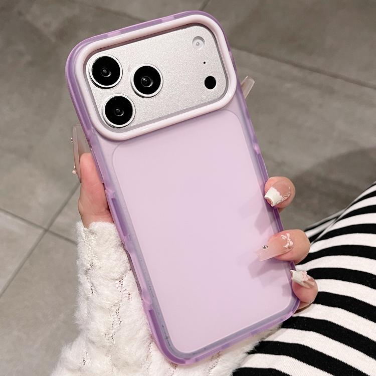 Custodia per telefono traslucida opaca bicolore, For iPhone 17 Pro Max, For iPhone 17 Pro, For iPhone 17