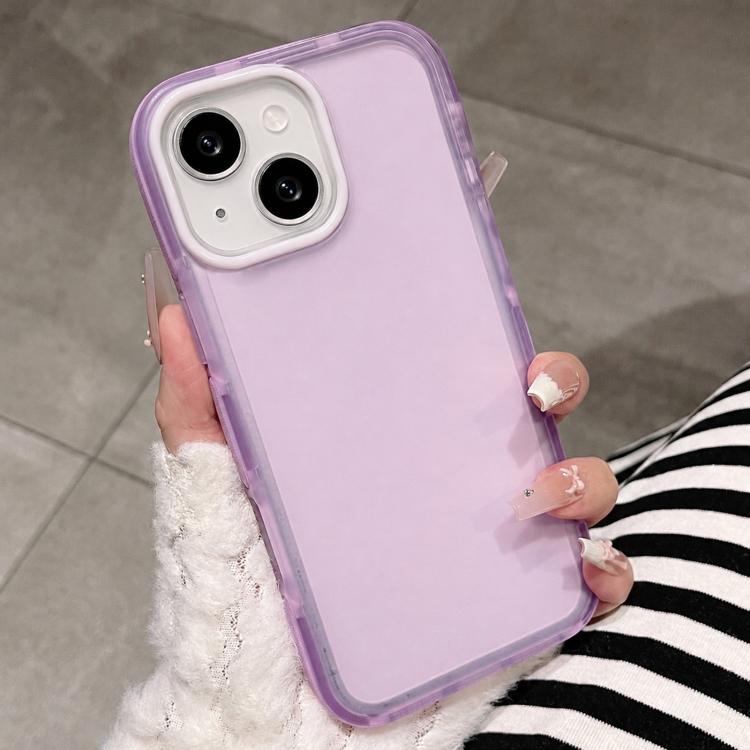 Custodia per telefono traslucida opaca bicolore, For iPhone 14 / 13, For iPhone 14 Pro, For iPhone 14 Pro Max
