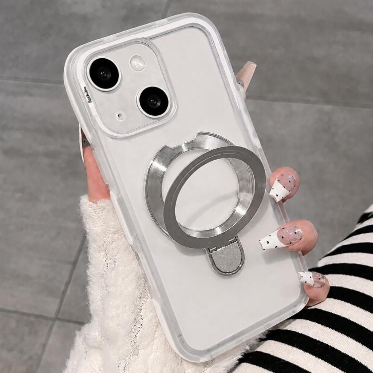 Custodia per telefono bicolore traslucida opaca con supporto, For iPhone 14 / 13, For iPhone 14 Pro, For iPhone 14 Pro Max