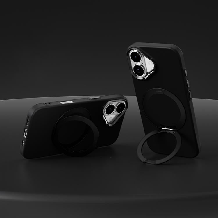 Custodia per telefono ABEEL in silicone liquido magnetico, leggera e impercettibile al tatto, con supporto., For iPhone 17, For iPhone 16 Pro Max, For iPhone 16 Pro, For iPhone 16