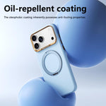 Custodia magnetica in silicone liquido per iPhone 16 Pro, 16 Pro Max e 17 con