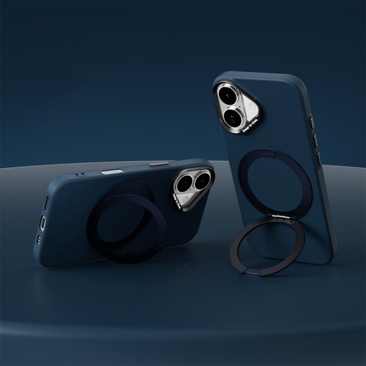 Custodia magnetica in silicone liquido per iPhone 16 Pro, 16 Pro Max e 17 con
