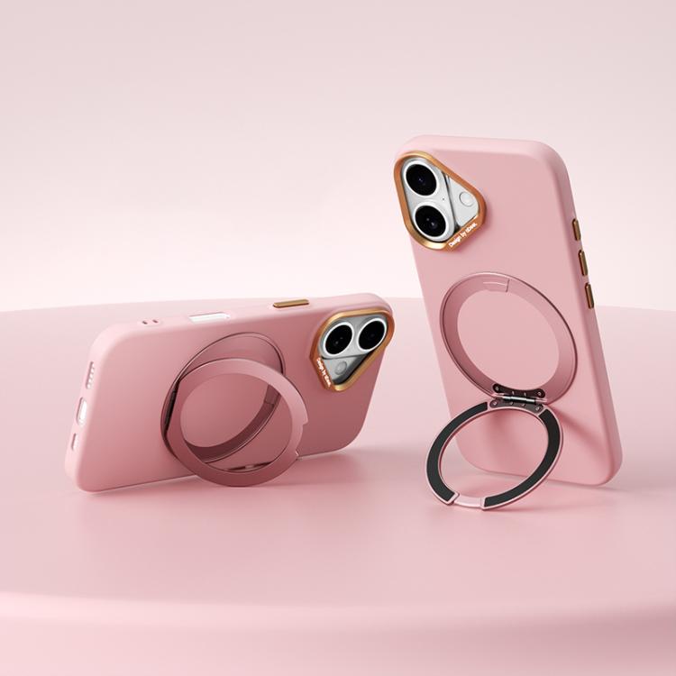 Custodia magnetica in silicone liquido per iPhone 16 Pro, 16 Pro Max e 17 con