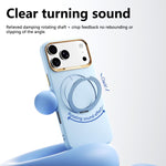 Custodia magnetica in silicone liquido con supporto per iPhone 18 Pro e 18 Pro