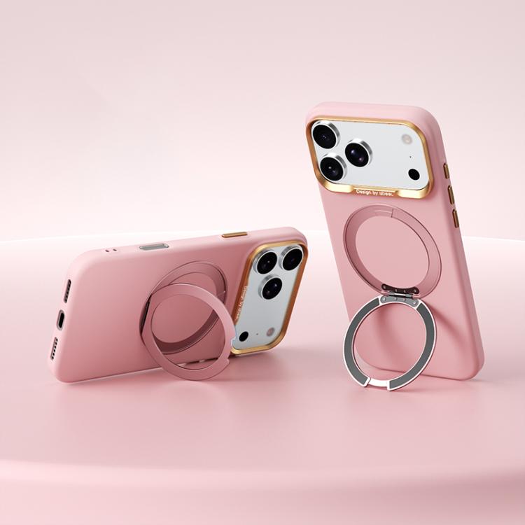 Custodia magnetica in silicone liquido con supporto per iPhone 18 Pro e 18 Pro