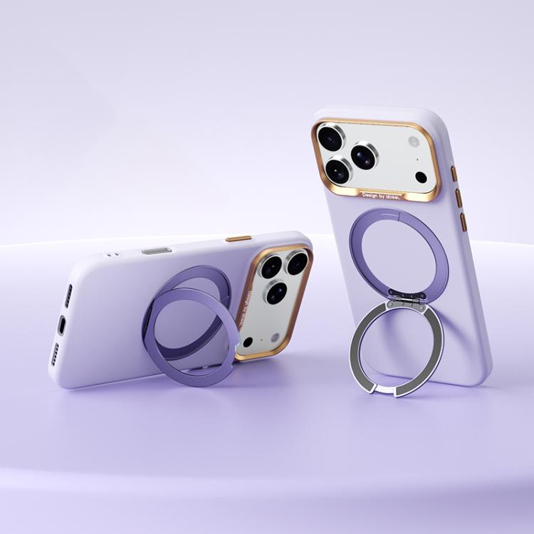 Custodia magnetica in silicone liquido con supporto per iPhone 18 Pro e 18 Pro