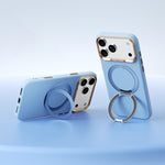 Custodia magnetica in silicone liquido con supporto per iPhone 18 Pro e 18 Pro