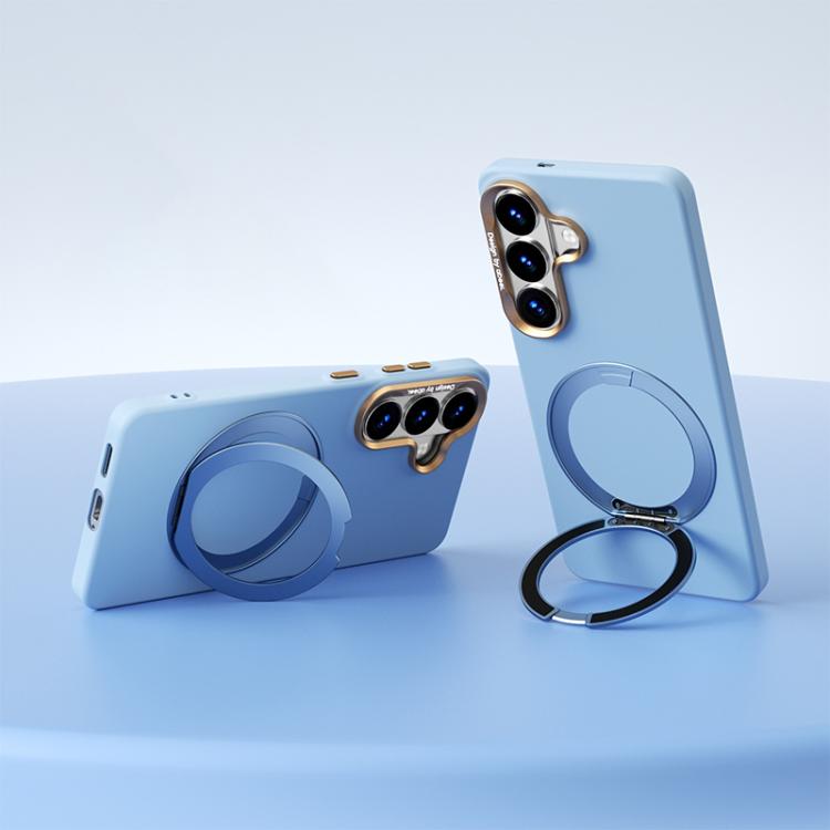 Custodia per telefono ABEEL in silicone liquido magnetico, leggera e impercettibile al tatto, con supporto., For Galaxy S26 Ultra 5G, For Galaxy S26 5G, For Galaxy S25 5G, For Galaxy S25 Ultra 5G