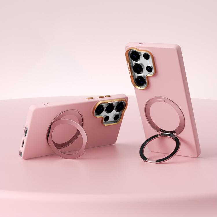 Custodia per telefono ABEEL in silicone liquido magnetico, leggera e impercettibile al tatto, con supporto., For Galaxy S26 Ultra 5G, For Galaxy S26 5G, For Galaxy S25 5G, For Galaxy S25 Ultra 5G