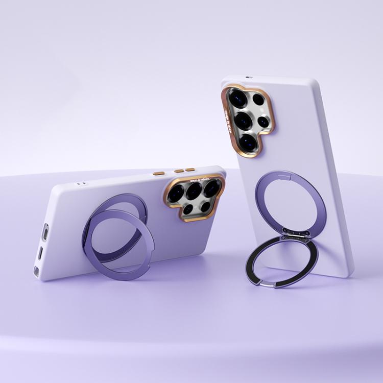 Custodia per telefono ABEEL in silicone liquido magnetico, leggera e impercettibile al tatto, con supporto., For Galaxy S26 Ultra 5G, For Galaxy S26 5G, For Galaxy S25 5G, For Galaxy S25 Ultra 5G