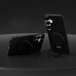 Custodia per telefono ABEEL in silicone liquido magnetico, leggera e impercettibile al tatto, con supporto., For Galaxy S26 Ultra 5G, For Galaxy S26 5G, For Galaxy S25 5G, For Galaxy S25 Ultra 5G