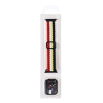 Set composto da cinturino regolabile in nylon intrecciato a righe e custodia per orologio., For Apple Watch Ultra 3 / 2 / 1 Ultra 49mm