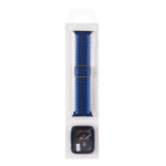 Set composto da cinturino regolabile in nylon intrecciato a righe e custodia per orologio., For Apple Watch Series 11 / 10 46mm