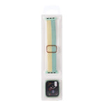 Set composto da cinturino regolabile in nylon intrecciato a righe e custodia per orologio., For Apple Watch Series 11 / 10 46mm
