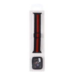 Set composto da cinturino regolabile in nylon intrecciato a righe e custodia per orologio., For Apple Watch Series 11 / 10 46mm