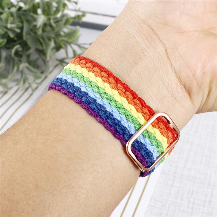 Set composto da cinturino regolabile in nylon intrecciato a righe e custodia per orologio., For Apple Watch Ultra 3 / 2 / 1 Ultra 49mm