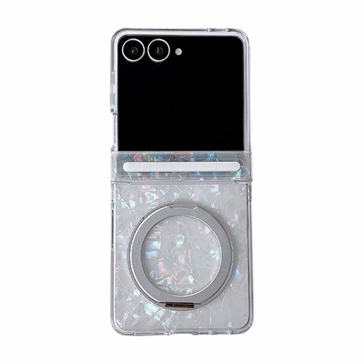 Custodia per telefono con motivo a conchiglia magnetico assiale e supporto a 360°., For Galaxy Z Fold8 5G, For Galaxy Z Fold8 Ultra 5G, For Galaxy Z Flip8 5G, For Galaxy Z Flip6 / 7 FE, For Galaxy Z Fold7 5G, For Galaxy Z Flip7 5G, For Galaxy Z Fold6  ...