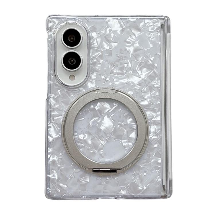 Custodia per telefono con motivo a conchiglia magnetico assiale e supporto a 360°., For Galaxy Z Fold8 5G, For Galaxy Z Fold8 Ultra 5G, For Galaxy Z Flip8 5G, For Galaxy Z Flip6 / 7 FE, For Galaxy Z Fold7 5G, For Galaxy Z Flip7 5G, For Galaxy Z Fold6  ...