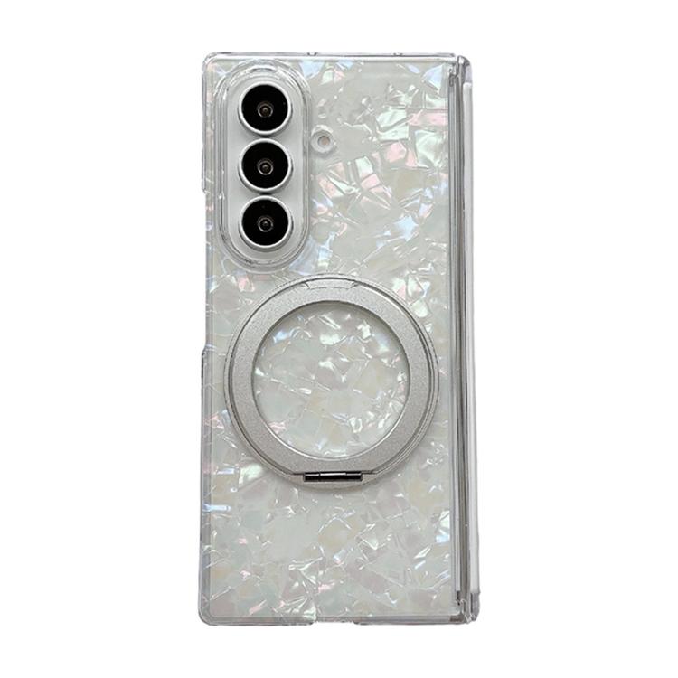 Custodia per telefono con motivo a conchiglia magnetico assiale e supporto a 360°., For Galaxy Z Fold8 5G, For Galaxy Z Fold8 Ultra 5G, For Galaxy Z Flip8 5G, For Galaxy Z Flip6 / 7 FE, For Galaxy Z Fold7 5G, For Galaxy Z Flip7 5G, For Galaxy Z Fold6  ...