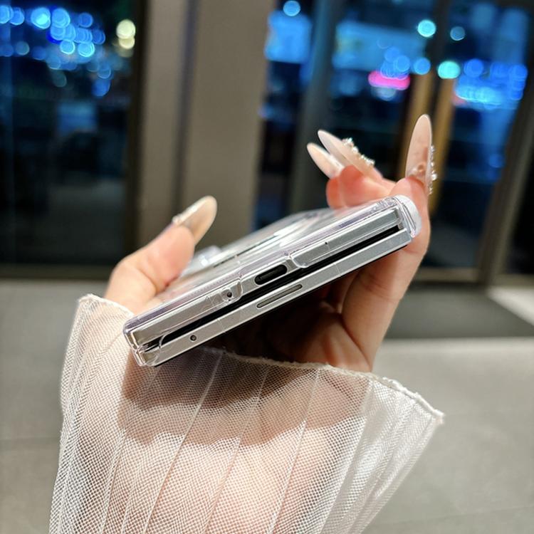 Custodia per telefono con motivo a conchiglia magnetico assiale e supporto a 360°., For Galaxy Z Fold8 5G, For Galaxy Z Fold8 Ultra 5G, For Galaxy Z Flip8 5G, For Galaxy Z Flip6 / 7 FE, For Galaxy Z Fold7 5G, For Galaxy Z Flip7 5G, For Galaxy Z Fold6  ...