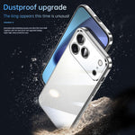 Custodia rigida in PC con protezione per obiettivo per iPhone 18 Pro