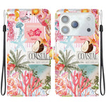 Custodia per telefono in ecopelle con texture cristallina, For iPhone 18 Pro, For iPhone 18 Pro Max