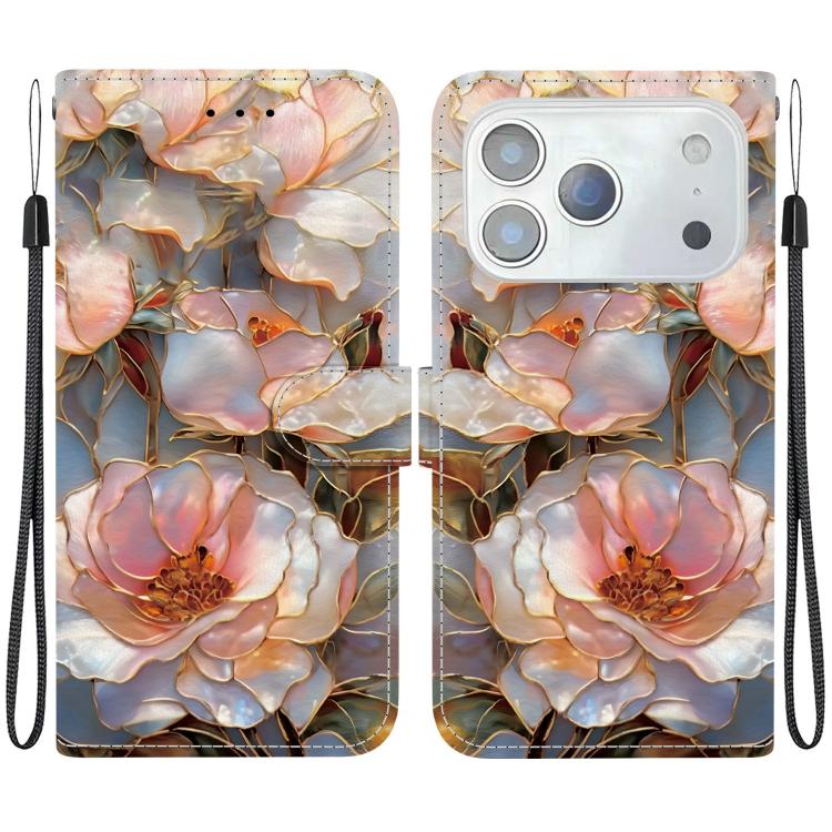 Custodia per telefono in ecopelle con texture cristallina, For iPhone 18 Pro, For iPhone 18 Pro Max