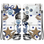 Custodia per telefono in ecopelle con texture cristallina, For iPhone 18 Pro, For iPhone 18 Pro Max