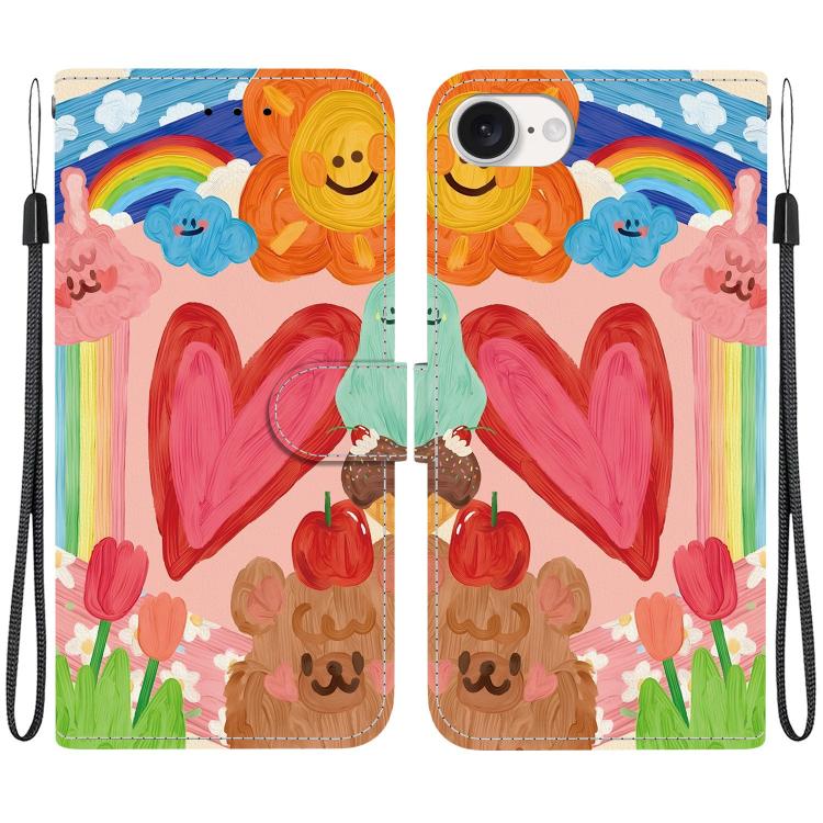 Custodia per telefono in ecopelle con texture cristallina, For iPhone 17e / 16e, For iPhone 17 Pro Max
