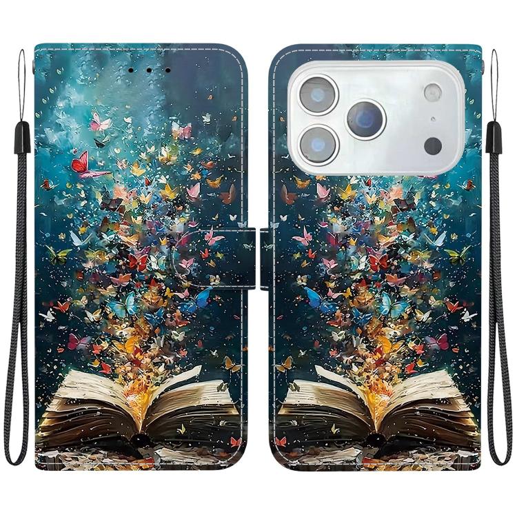 Custodia per telefono in ecopelle con texture cristallina, For iPhone 17e / 16e, For iPhone 17 Pro Max