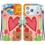 Custodia per telefono in ecopelle con texture cristallina, For iPhone 17e / 16e, For iPhone 17 Pro Max
