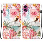 Custodia per telefono in ecopelle con texture cristallina, For iPhone 17 Pro, For iPhone 17