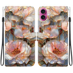 Custodia per telefono in ecopelle con texture cristallina, For iPhone 17 Pro, For iPhone 17