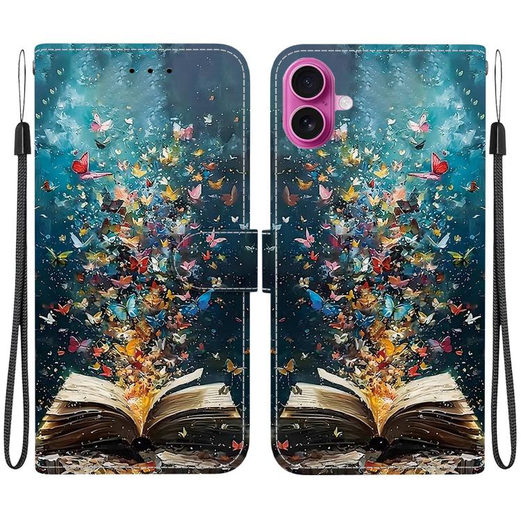 Custodia per telefono in ecopelle con texture cristallina, For iPhone 17 Pro, For iPhone 17