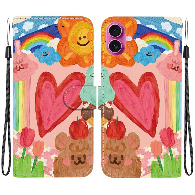 Custodia per telefono in ecopelle con texture cristallina, For iPhone 17 Pro, For iPhone 17