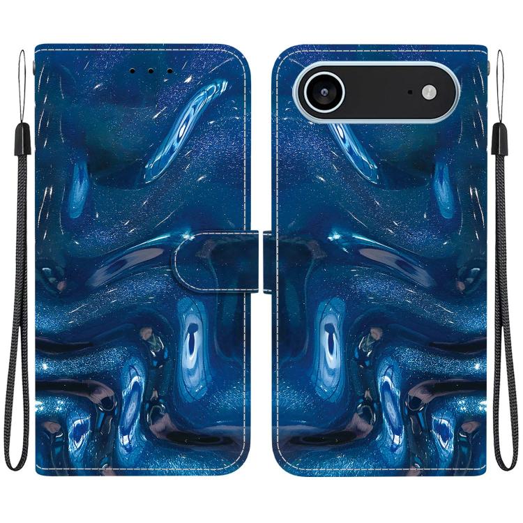 Custodia per telefono in ecopelle con texture cristallina, For iPhone Air, For iPhone 16 Pro Max