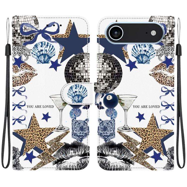 Custodia per telefono in ecopelle con texture cristallina, For iPhone Air, For iPhone 16 Pro Max