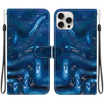 Custodia per telefono in ecopelle con texture cristallina, For iPhone 16 Pro, For iPhone 16 Plus