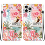 Custodia per telefono in ecopelle con texture cristallina, For iPhone 16 Pro, For iPhone 16 Plus