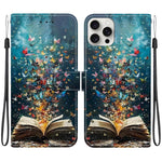 Custodia per telefono in ecopelle con texture cristallina, For iPhone 16 Pro, For iPhone 16 Plus