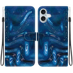 Custodia per telefono in ecopelle con texture cristallina, For iPhone 16 Pro, For iPhone 16 Plus