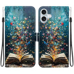 Custodia per telefono in ecopelle con texture cristallina, For iPhone 16 Pro, For iPhone 16 Plus