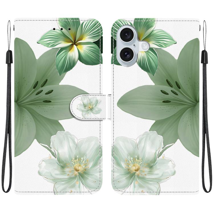Custodia per telefono in ecopelle con texture cristallina, For iPhone 16, For iPhone 15 Pro Max