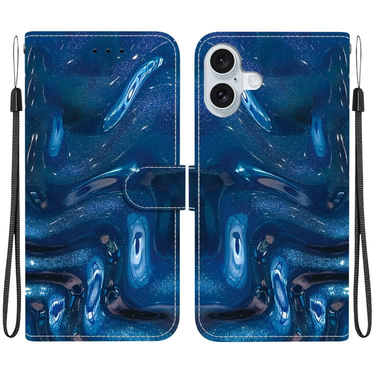 Custodia per telefono in ecopelle con texture cristallina, For iPhone 16, For iPhone 15 Pro Max
