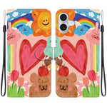 Custodia per telefono in ecopelle con texture cristallina, For iPhone 16, For iPhone 15 Pro Max