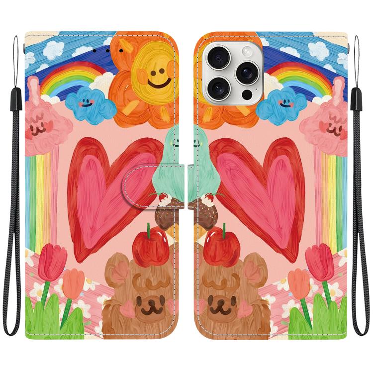 Custodia per telefono in ecopelle con texture cristallina, For iPhone 15 Pro, For iPhone 15 Plus