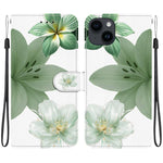 Custodia per telefono in ecopelle con texture cristallina, For iPhone 15, For iPhone 14 Plus