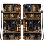 Custodia per telefono in ecopelle con texture cristallina, For iPhone 15, For iPhone 14 Plus